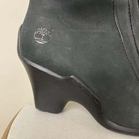 Timberland Women’s Uptown Tall Black Nubuck Leather Boots Style 98367 Sz.9.5 - Picture 15 of 15